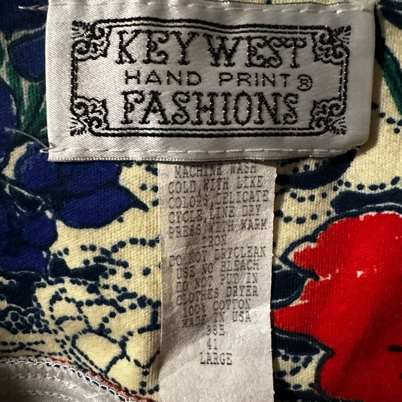 Key West Hand Print vintage size Large knit dress. Fits like XL. EUC Perfect - Picture 5 of 10